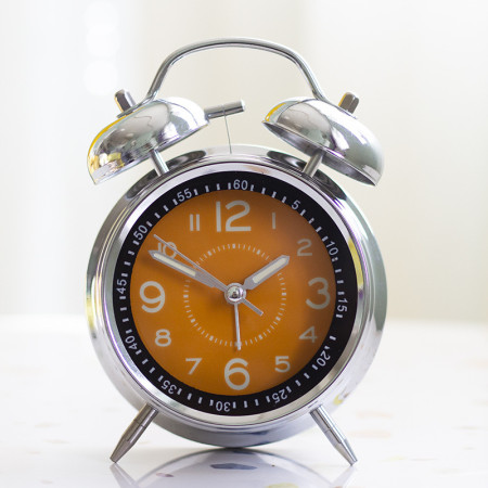 Twin Bell Alarm Clock - Yellow